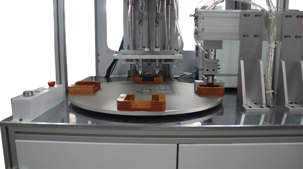 Rotary multi head screw machine