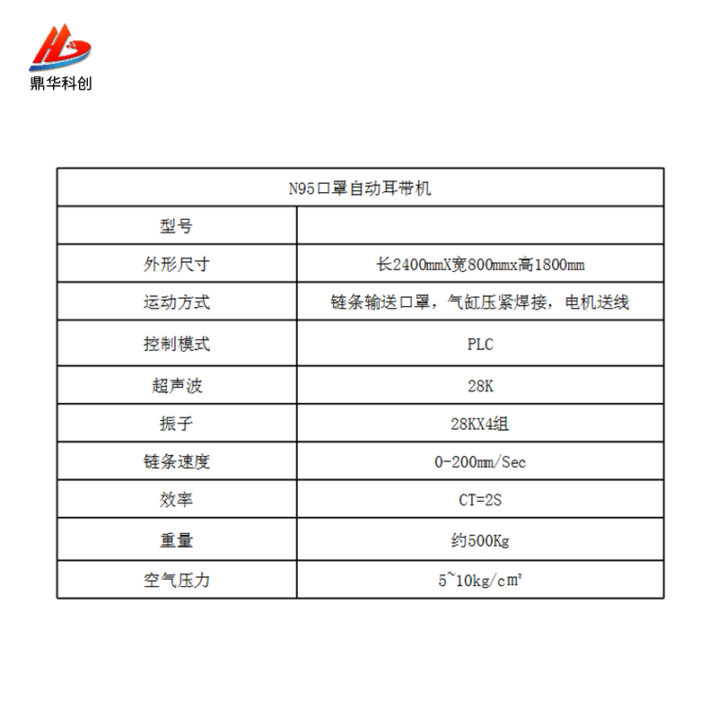 全自动口罩机生产设备