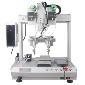 Double head single station soldering machine
