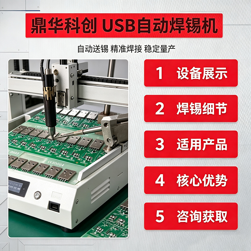 USB automatic soldering machine